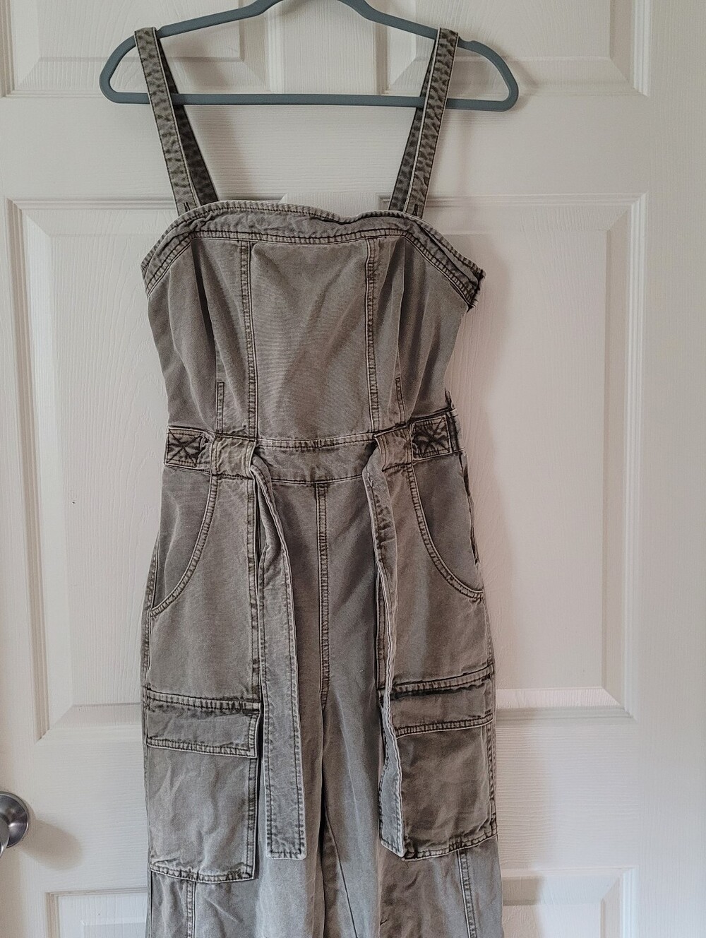 Free People Jumpsuits Overall Small Boho Grey Wide Leg